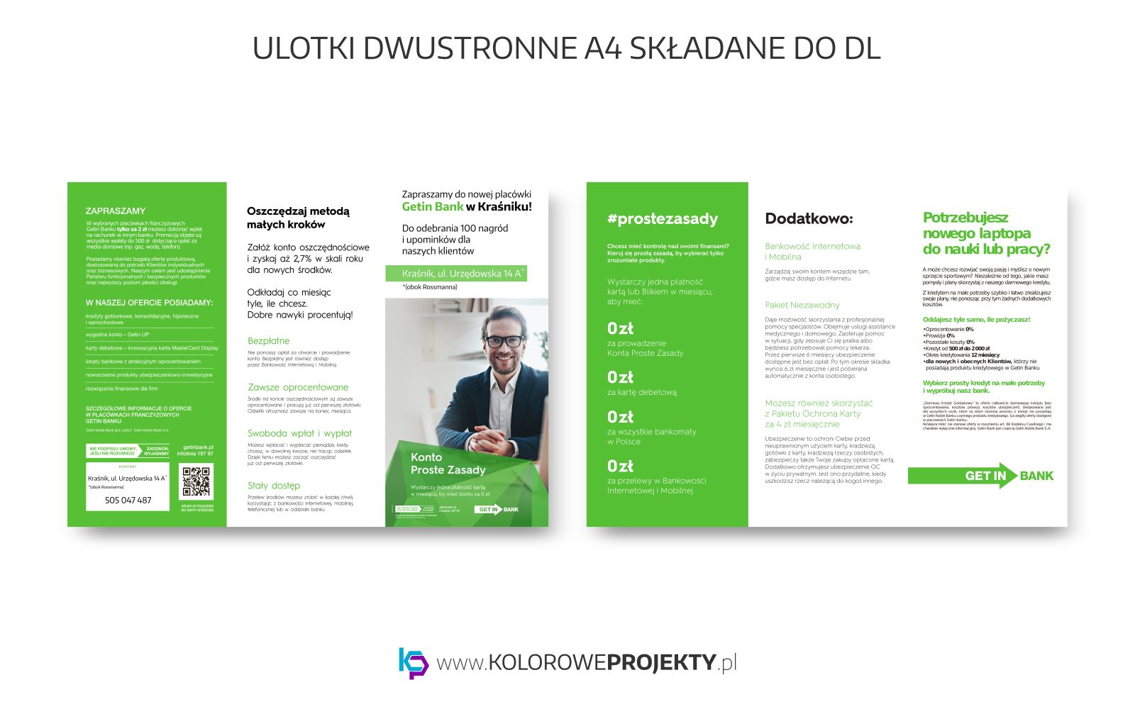 Projektowanie Graficzne Lublin, Ulotki a4 do DL