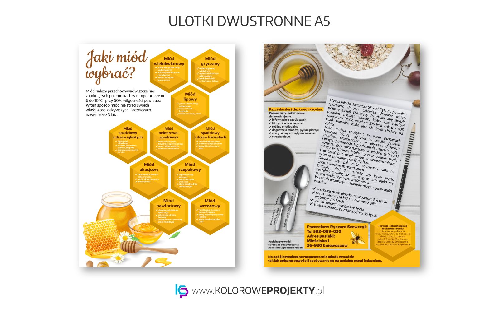 Projektowanie Graficzne Lublin, Ulotki A5