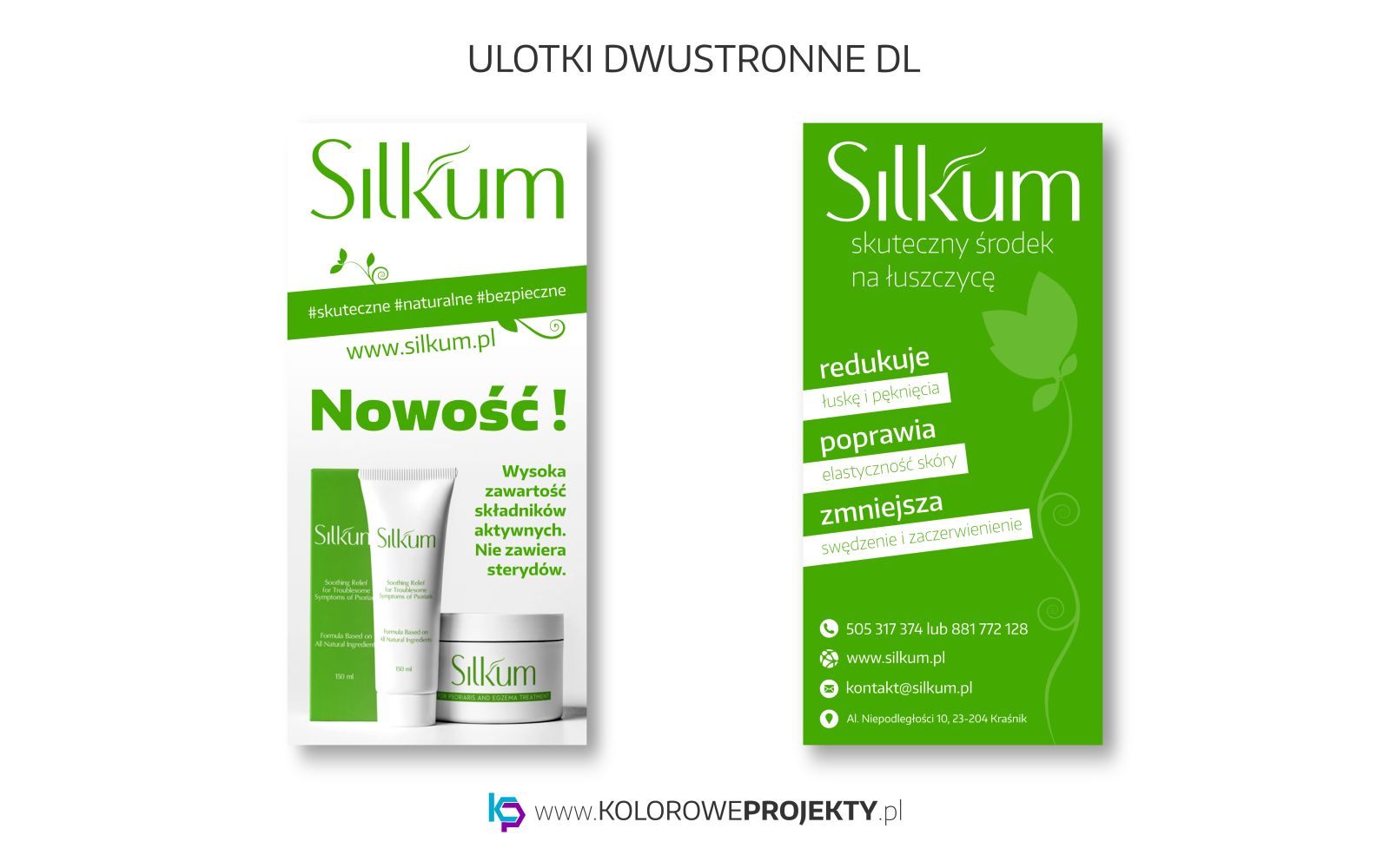 Projektowanie Graficzne Lublin, Ulotki DL